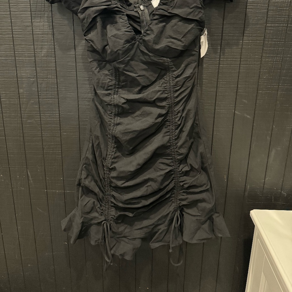 Black off the shoulder dress